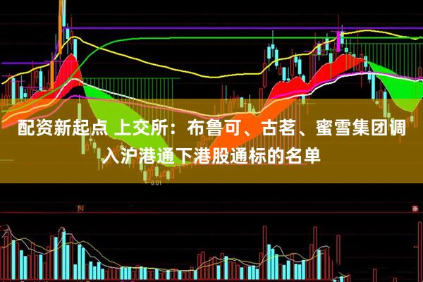 配资新起点 上交所：布鲁可、古茗、蜜雪集团调入沪港通下港股通标的名单